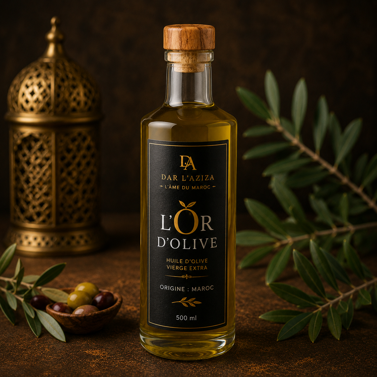 Dar Aziza - Handcrafted Extra Virgin Olive Oil 500ml Cold Pressed